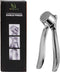 HI NATURE™ knoflookpersen - Knoflookpers / Gemberpers - Garlic press - Ergonomische Handgreep knoflook pers | Ovaal, zilver