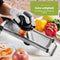 HI NATURE™ Luxe Groentesnijder Mandoline RVS met Veiligheidshandschoen - Mandoline Snijder Roestvrij Staal - Multifunctionele groentesnijder verstelbaar - Uiensnijder | Mandolines keukensnijder - Snijmachine