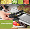 HI NATURE™ Luxe Groentesnijder Mandoline RVS met Veiligheidshandschoen - Mandoline Snijder Roestvrij Staal - Multifunctionele groentesnijder verstelbaar - Uiensnijder | Mandolines keukensnijder - Snijmachine