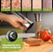 HI NATURE™ Luxe kwaliteit Peper en Zoutmolen set 2 stuks - Pepermolen - Zoutmolen - Instelbare maalgraad - Hervulbaar - Barbecue - BBQ accesoires - Zout peper kruiden - RVS