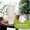 HI NATURE™ Luxe RVS Thermosbeker met Handvat en Rietje 1.2 liter (40oz) / Travel Cup - Tumbler Drinkfles – Waterfles – Dubbelwandige isolatie - Travel mug - Handige drinkbeker - Thermosfles - Thermoskan| Drinkflessen BPA- & Lekvrij (Beige)