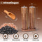 HI NATURE™ Peper en Zoutmolen Set - Pepermolen | Zoutmolen - Zout en peper set - Premium kwaliteit Acaciahout- Hervulbaar