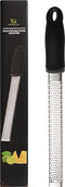 HI NATURE™ Premium Rasp zester - Handrasp lang- Citroenrasp - Kaasrasp - Gemberrasp - Knoflookrasp | Roestvrij staal Zwart