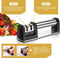 HI NATURE™ Professionele Messenslijper - Aanzetstaal - Doortrekslijper – Antislip - Scharenslijper - Messen slijper - Knife sharpener - RVS
