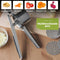 HI NATURE™ Purreestampers - Aardappelpers - Roestvrijstalen Aardappelpers Voor Aardappelpuree Groentepap Met Schijf Met 3 Gaten - Ergonomisch Ontwerp En Siliconen Handvat Pureepers - RVS Pureeknijper / pers