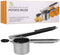 HI NATURE™ Purreestampers - Aardappelpers - Roestvrijstalen Aardappelpers Voor Aardappelpuree Groentepap Met Schijf Met 3 Gaten - Ergonomisch Ontwerp En Siliconen Handvat Pureepers - RVS Pureeknijper / pers