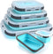 HI NATURE™ Vershoudbakjes set 4 stuks - Bewaarbakjes opvouwbaar - Diepvriesbakjes vierkant - Meal prep bakjes - Lunchbox set - Magnetron bakjes met deksel - BPA Vrij Siliconen vershouddoos - Silicone bakjes - Voedselcontainer
