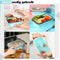 HI NATURE™ Vershoudbakjes set 4 stuks - Bewaarbakjes opvouwbaar - Diepvriesbakjes vierkant - Meal prep bakjes - Lunchbox set - Magnetron bakjes met deksel - BPA Vrij Siliconen vershouddoos - Silicone bakjes - Voedselcontainer