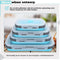 HI NATURE™ Vershoudbakjes set 4 stuks - Bewaarbakjes opvouwbaar - Diepvriesbakjes vierkant - Meal prep bakjes - Lunchbox set - Magnetron bakjes met deksel - BPA Vrij Siliconen vershouddoos - Silicone bakjes - Voedselcontainer