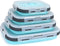 HI NATURE™ Vershoudbakjes set 4 stuks - Bewaarbakjes opvouwbaar - Diepvriesbakjes vierkant - Meal prep bakjes - Lunchbox set - Magnetron bakjes met deksel - BPA Vrij Siliconen vershouddoos - Silicone bakjes - Voedselcontainer