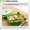 HI NATURE™ Vershoudbakjes set 4 stuks - Bewaarbakjes opvouwbaar - Diepvriesbakjes vierkant - Meal prep bakjes - Lunchbox set - Magnetron bakjes met deksel - BPA Vrij Siliconen vershouddoos - Silicone bakjes - Voedselcontainer