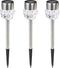HI Padverlichting solar LED 3 st kristal