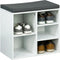 HI - Schoenenrek - met - kussen - 51,5x29x48 - cm - wit
