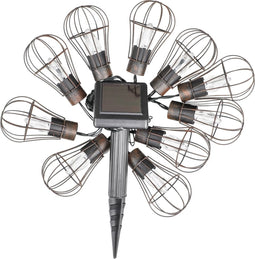 HI Tuinverlichtingsketting 10 st LED solar 5.5 cm