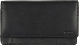 DSTRCT Wax Lane LerenDames Portemonnee RFID - Zwart