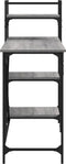 vidaXL - Computerbureau - met - schappen - 120x47x109 - cm - grijs - sonoma