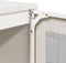 vidaXL - Dressoir - 100,5x39x107 - cm - koudgewalst - staal - wit