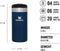 Stanley AeroLight Transit Mug 350 ml - Houdt 4 uur warm - 6 uur koud - Lekvrij - Vaatwasmachinebestendig - Royal Blue Metallic