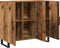vidaXL - Dressoir - met - 3 - Deuren - Oud - Hout - 90x34x80 - cm - Engineered - Hout