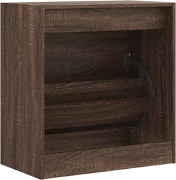 Schoenenkast 60x34x63,5 cm bewerkt hout bruineikenkleurig