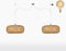 GOOD&MOJO Hanglamp Palawan - Bamboe - 180x60x25cm - 2L - Scandinavisch,Bohemian - Hanglampen Eetkamer, Slaapkamer, Woonkamer