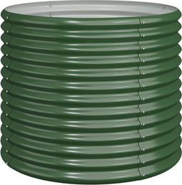 vidaXL - Plantenbak - 80x80x68 - cm - gepoedercoat - staal - groen