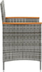 vidaXL - Tuinstoelen - 2 - st - poly - rattan - grijs