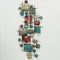 Wandobject 3d metaal veelkleurig 152 cm