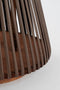 Mica Decorations Cosmo Lantaarn - H45 x Ø15 cm - Gerecycled polyester - Donkerbruin