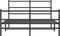 vidaXL - Bedframe - met - hoofd- - en - voeteneinde metaal - zwart - 140x200 - cm