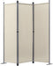 Angel Living Kamerscherm - 3 Panelen - 168 x 165 cm - Beige