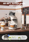 HiBREW H1B koffiezetapparaat met 6 in 1 pads, watertank van 600 ml, drukextractie van 19 bar, koud/warm-modus, LED-indicator, voor Kcup*/Nes*/DG*/espressopoeder, beige - EU-stekker