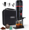 HIBREW H4 draagbare koffiemachine voor auto, DC12V koffiemachine espressocapsule poeder (zwart)