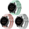 iMoshion Siliconen bandje Multipack voor de Garmin Vivoactive 4L - Grijs / Turquoise / Roze