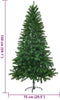 vidaXL - Kunstkerstboom - met - levensechte - naalden - 150 - cm - groen