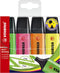 Markeerstift STABILO Boss Original 70/4 etui à 4 kleuren - 5 stuks