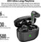 TOZO Gaming Pods Headset True Wireless Stereo (TWS) In-ear Gamen USB Type-C Bluetooth Zwart