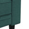 vidaXL - Tweezitsbank - Chesterfield-stijl - stof - donkergroen