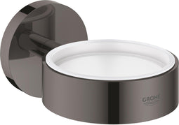 GROHE Essentials - Wandhouder voor zeepdispenser of glas - Hard graphite glans (antraciet) - Messing