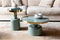 Zuiver Glam Bijzettafel Rond 36 cm Groen/ Goud