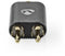 Nedis CATB22255AL - Stereo Adapter - RCA naar 3.5mm - Grijs Zwart