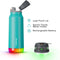 Hidrate Spark Chug slimme waterfles - Roestvrij staal - 946ml - LED verlichting - Sea Glass