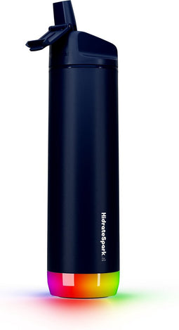 Hidrate - Spark Straw slimme waterfles - Roestvrij staal - 620ml - LED verlichting - Abyss - LIMITED EDITION