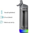 Hidrate Spark Straw slimme waterfles - Roestvrij staal - 620ml - LED verlichting - Zilverkleurig