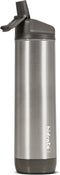 Hidrate Spark Straw slimme waterfles - Roestvrij staal - 620ml - LED verlichting - Zilverkleurig