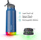 Hidrate Spark Straw slimme waterfles - Roestvrij staal - 946ml - LED verlichting - Deep Blue