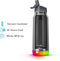 Hidrate Spark Straw slimme waterfles - Roestvrij staal - 946ml - LED verlichting - Zilverkleurig