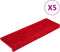 vidaXL - Trapmatten - 5 - st - 65x21x4 - cm - rood
