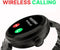 HiFuture Aura Smartwatch dames, 1,08 inch roestvrijstalen AMOLED-display, Stappenteller, Hartslagmeter, polshartslagmeter, echte Sp02-sensoren, IP68 waterdicht, activiteitenteller, magnetische lading compatibel met Android en iOS, kleur (Zwart)