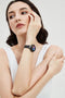 HiFuture Aura Smartwatch dames, 1,08 inch roestvrijstalen AMOLED-display, Stappenteller, Hartslagmeter, polshartslagmeter, echte Sp02-sensoren, IP68 waterdicht, activiteitenteller, magnetische lading compatibel met Android en iOS, kleur (Zwart)
